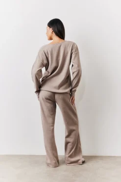 Brushed Rib v Neck Co Ord Top|In The Style