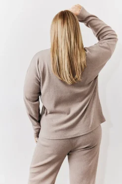 Brushed Rib v Neck Co Ord Top|In The Style