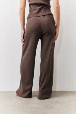 Brushed Rib Wide Leg Co Ord Trousers|In The Style Online