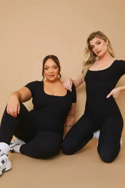 Built-In Bra Short Sleeve Sculpt and Control Unitard|Fits Online
