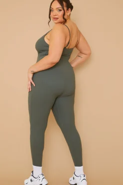 Built-In Bra Strappy Sculpt and Control Unitard|Fits Outlet