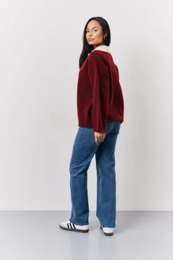 90's Collared Knitted Rugby Sweater|Fits New