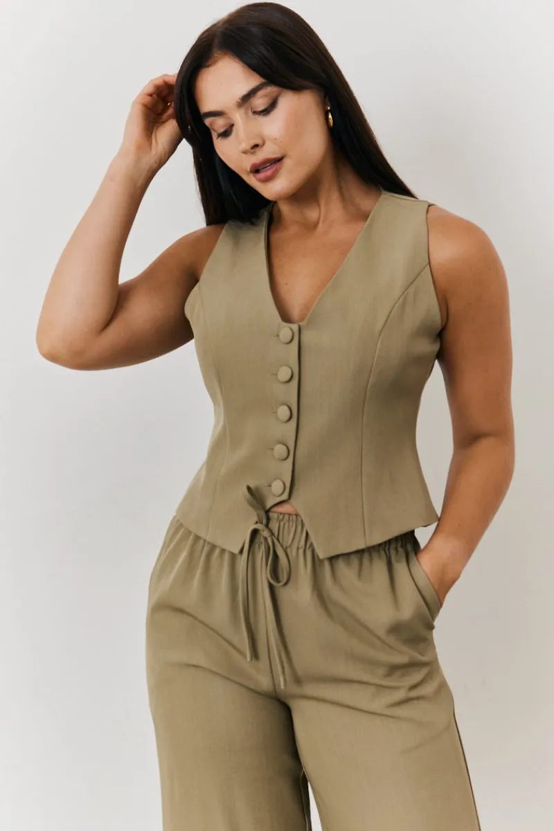 Button Through Waistcoat|In The Style New