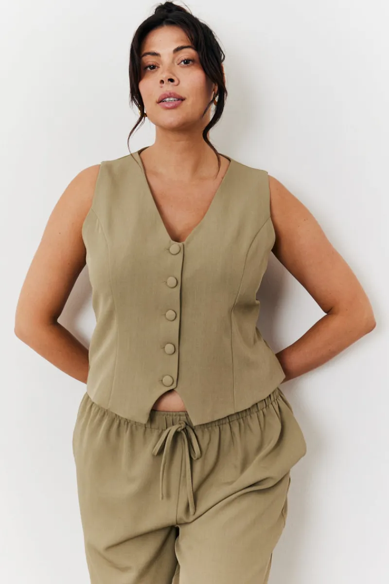 Button Through Waistcoat|In The Style New
