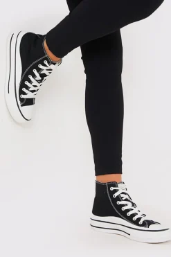 Canvas High Top Trainers|In The Style Outlet