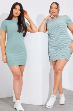 Cap Sleeve Reversible Mini Dress|In the Style