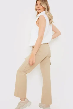 Cargo Trousers With Pocket Details|In The Style Online