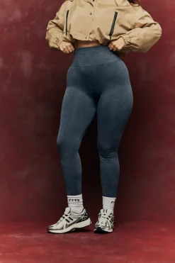 Charcoal Grey Seamless High Waist Bum Boosting Leggings|Fits Best