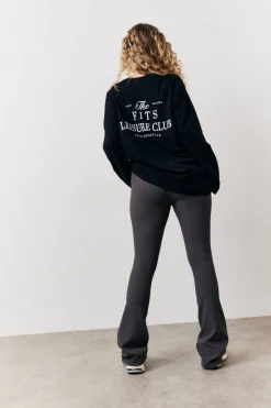High Waisted Sculpt and Control Kick Flare Ribbed Trouser|Fits Sale
