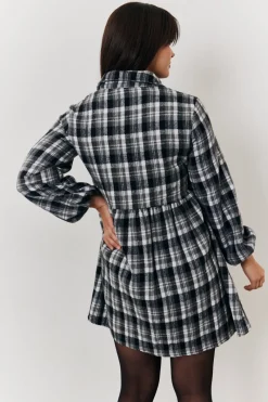 Check Smock Shirt Dress|In the Style Hot
