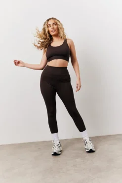 High Waisted Co-Ord Leggings|In The Style Clearance