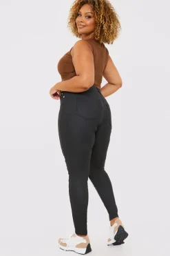 Coated High Waisted Jeans|In the Style New