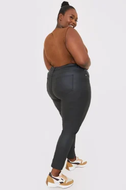Coated High Waisted Jeans|In the Style New