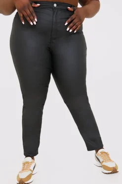 Coated High Waisted Jeans|In the Style New
