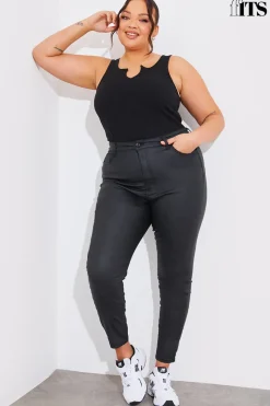 Coated Sculpt Shaper Jeans|Fits Clearance