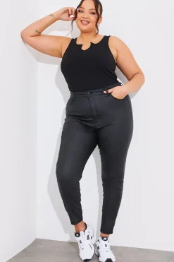Coated Sculpt Shaper Jeans|Fits Clearance