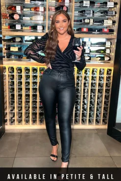 Coated Sculpt Shaper Jeans|Fits Clearance