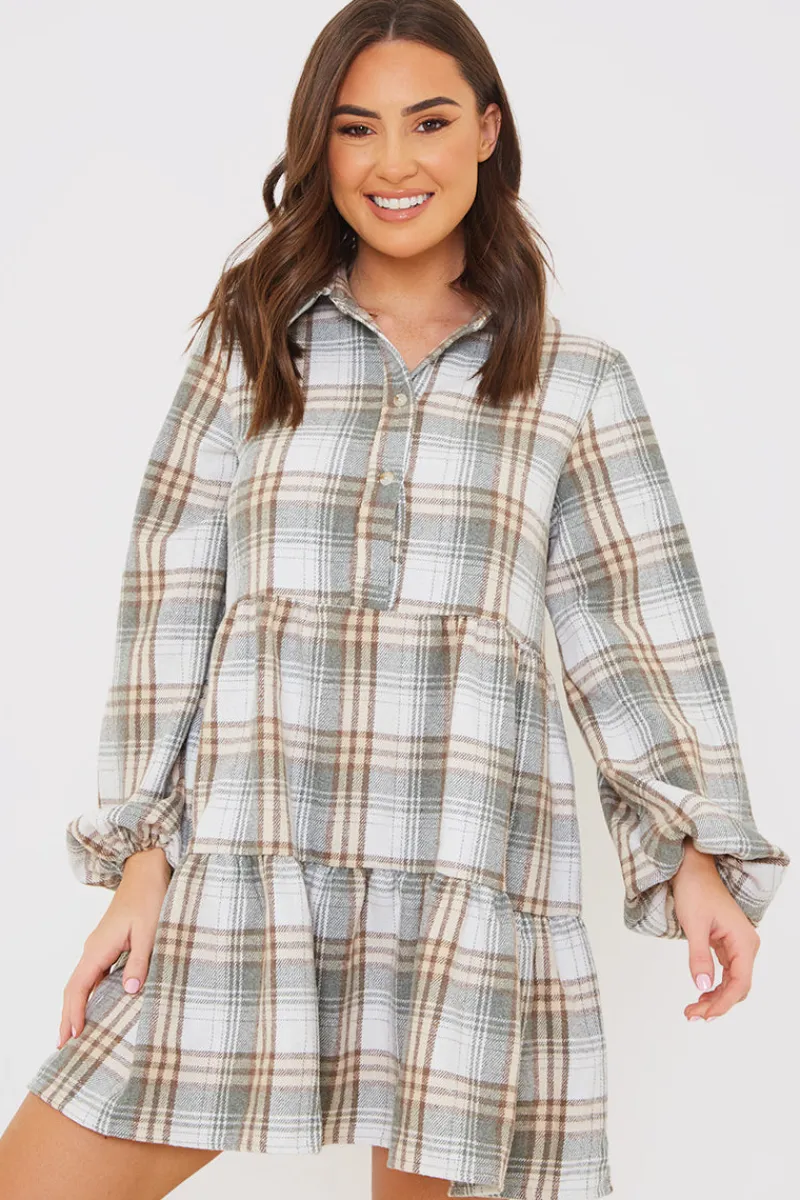 Collared Smock Dress|In the Style Discount