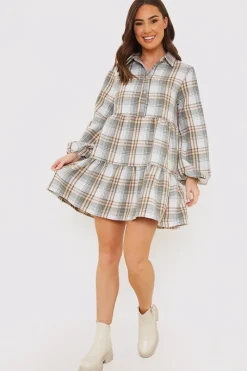 Collared Smock Dress|In the Style Discount