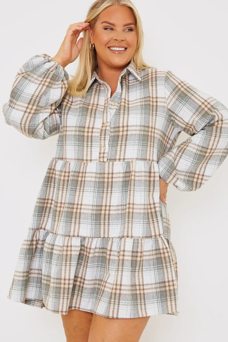Collared Smock Dress|In the Style Discount