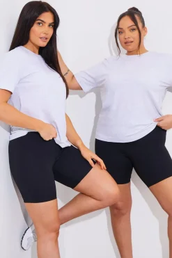 Contour High Waisted Cycling Shorts|In The Style Hot