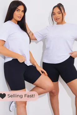 Contour High Waisted Cycling Shorts|In The Style Hot