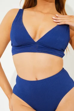 Contour Rib Bralette Bikini Top|In The Style Best