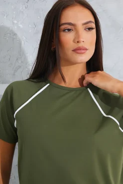Contrast Active T-Shirt|In the Style Sale