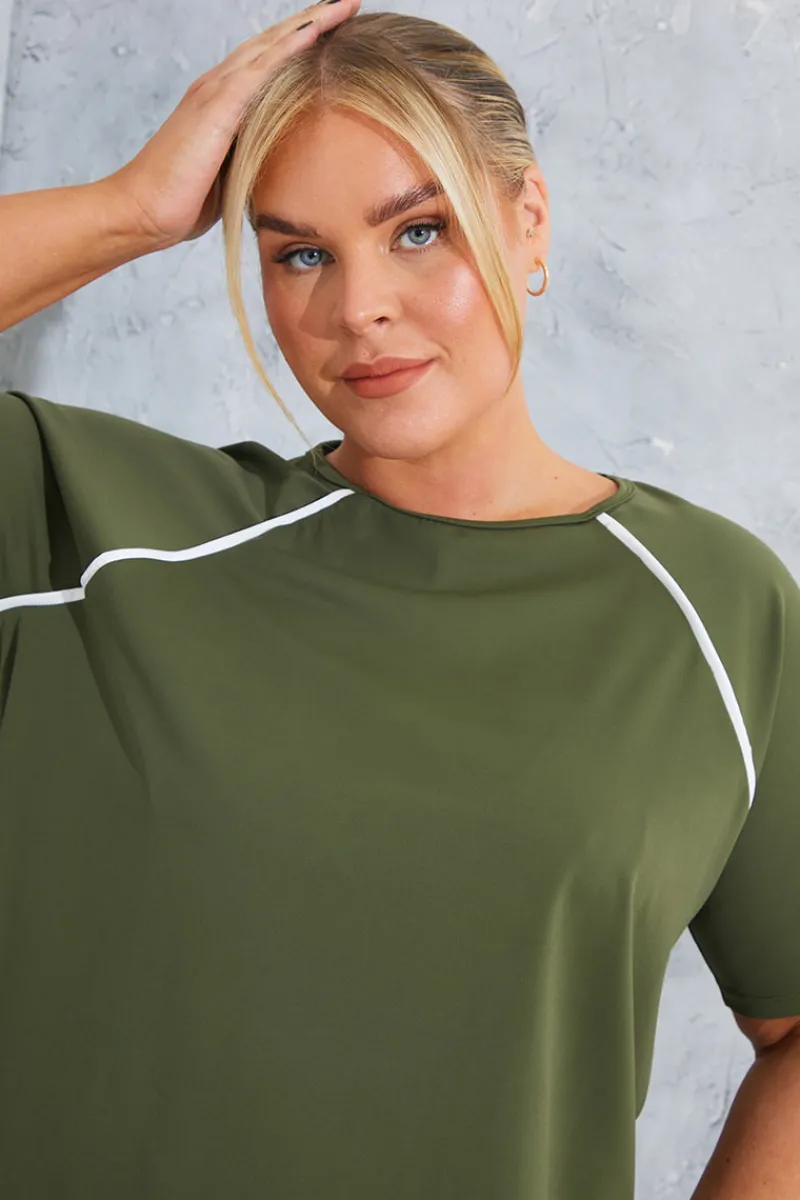 Contrast Active T-Shirt|In the Style Sale