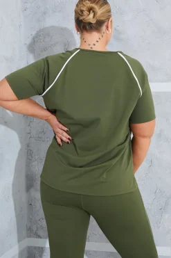 Contrast Active T-Shirt|In the Style Sale