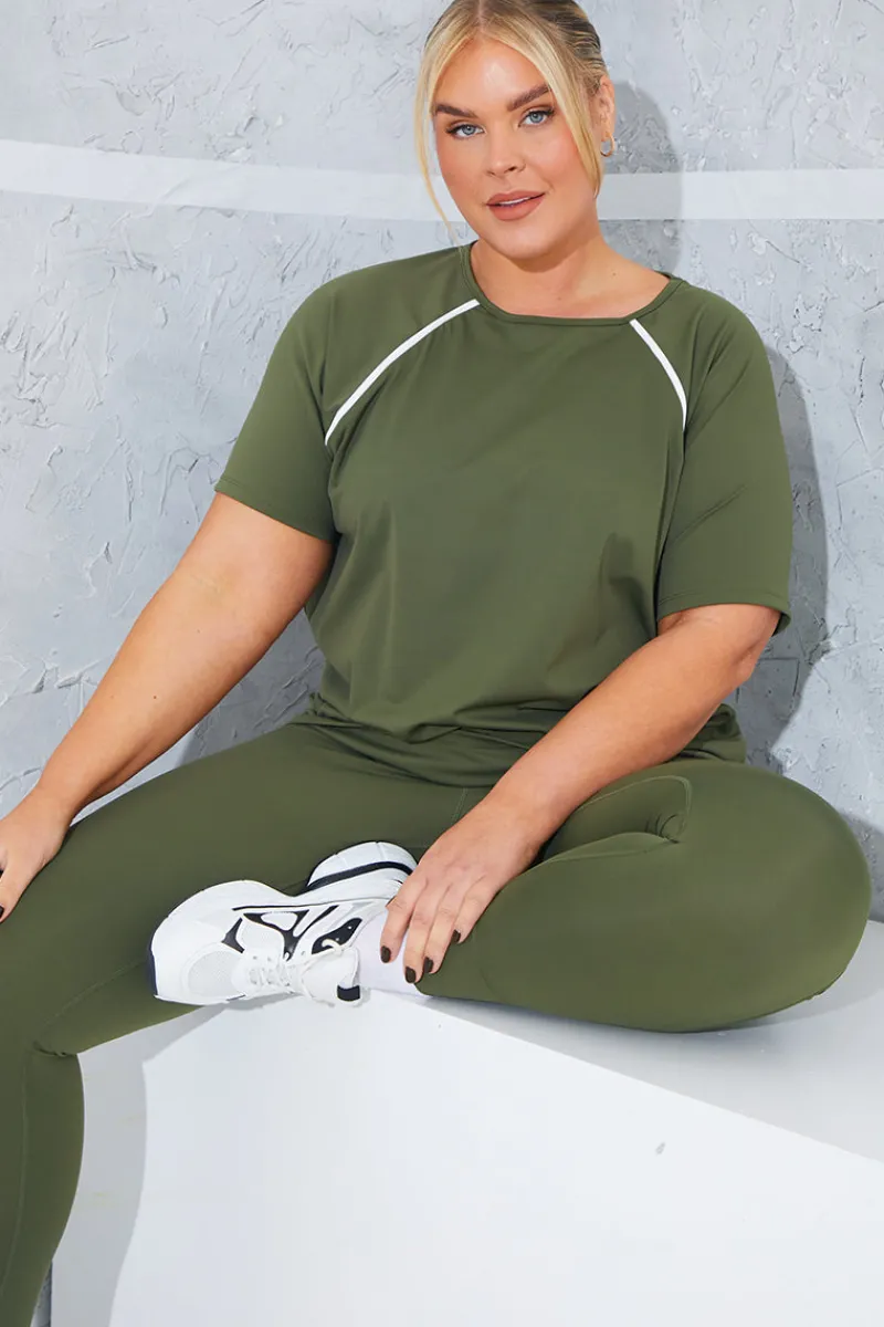 Contrast Active T-Shirt|In the Style Sale