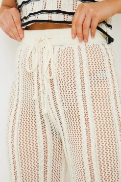 Contrast Binding Crochet Co-Ord Trouser|In the Style Sale