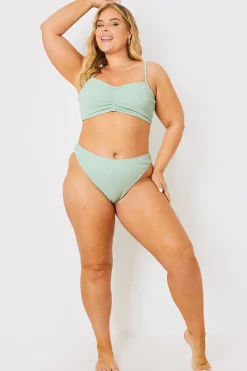 Control Crinkle Boomerang Bikini Bottom|In the Style Hot