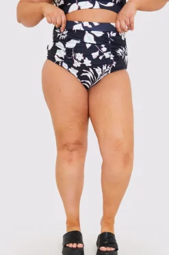 Control Floral Print Ruched High Waisted Bottoms|In the Style New