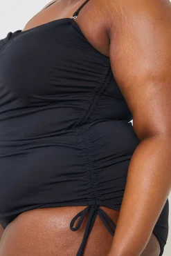 Control Ruched Tie Side Swimsuit|In the Style Best