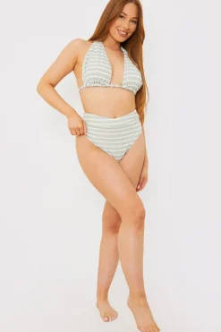 Control Stripe Boomerang Bikini Bottoms|In the Style Best