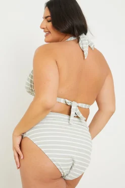 Control Stripe Boomerang Bikini Bottoms|In the Style Best