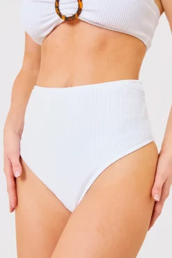 Controlled Textured Crinkle High Waisted Bikini Bottoms|Billie Faiers Sale
