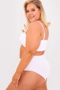 Controlled Textured Crinkle High Waisted Bikini Bottoms|Billie Faiers Sale