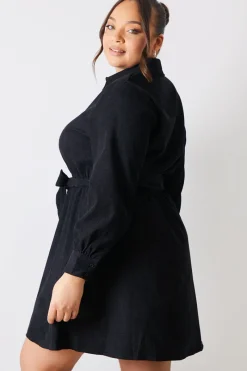 Corduroy Shirt Dress|In the Style Sale