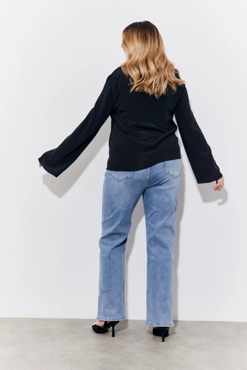 Cowl Neck Draped Blouse|In the Style Outlet