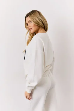 1992 Embroidered Slogan Sweatshirt|In The Style Hot