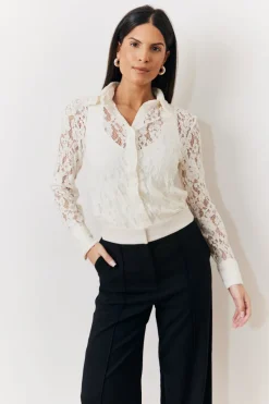 Lace Shirt|In The Style Discount