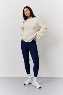 90's Varsity Cable Knitted Sweater|Fits Clearance