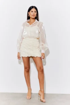 Shimmer Organza Shirt|In the Style Sale