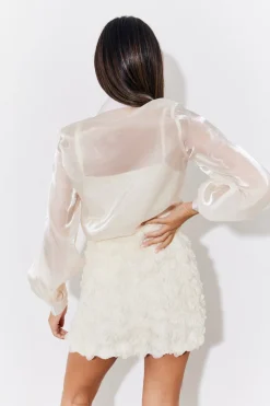 Shimmer Organza Shirt|In the Style Sale