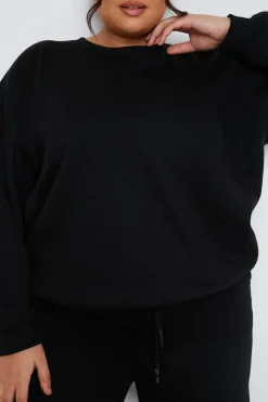 Crew Neck Fleecback Sweater|Fits Discount