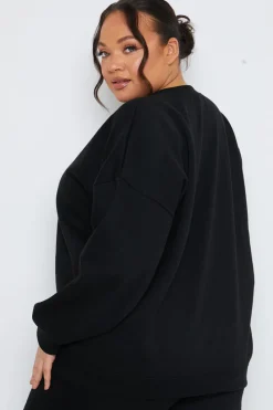 Crew Neck Fleecback Sweater|Fits Discount