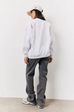 Crew Neck Fleeceback Sweater|Fits Sale