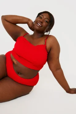 Crinkle High Waist Bikini Bottoms|In the Style New